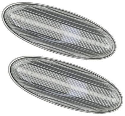 Cadre De Lampe De Protection De Feu Antibrouillard pour RX-7 Fd Protege5 Tribute MX-6 1 Paire De Feux De Position Latéraux À LED Séquentiels À Lentille Transparente en Plastique