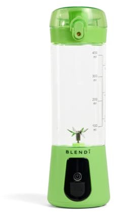 BLENDi Lite Mixeur portable (500 ml) – Rechargeable par USB, puissant moteur de 70 W pour smoothies, boissons protéinées et plus encore – Compact, facile à transporter et sans BPA (citron vert)