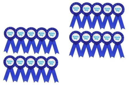 WOFASHPURET 20pièces Badges Anniversaire Créatifs Pour Garçons De Accessoires De Fête Colorés Pour Célébrations Joyeuses