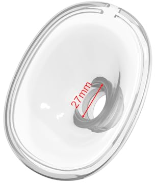 1pcs S32 Breast Pump Flange 27mm Compatible with Lansinoh Discreet Duo, NCVI Nuliie NICEGREEN Life Zooawa S32 Breast Pump Replacement Parts, s32 Breastpump 27mm Silicone Flange Accessories