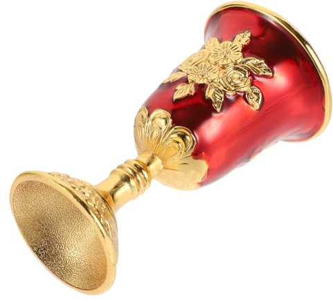 GUTUYEHKEA Coppa del sacrificio, Bicchieri da Vino di Fascia Alta Calice Bicchieri da Vino Calice da Vino Bicchieri Vintage Tazza da Stregoneria Calice da Vino Calice Classico(Red,6.80X4.00X4.00CM)