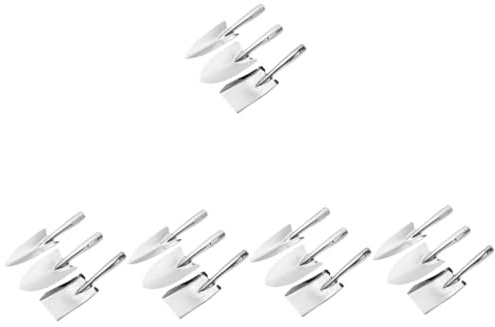 Toyvian 5 Ensembles Outils De Jardinage Acier Inoxydable Petites À Main pour Creuser Et Désherber Outils Multifonctions pour Jardinage 3 Pièces * 5