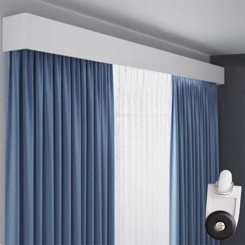 3-in-1 Ceiling Curtain Track - Triple Track Room Divider & Shower Curtain Rail, Dustproof, Silent Acoustic Barrier, Wall-Mounted, Aluminum Alloy, 280 cm Length