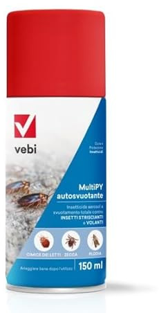 Vebi MultiPY, Insetticida Aerosol Autosvuotante per Insetti Striscianti e Volanti, 150 ml