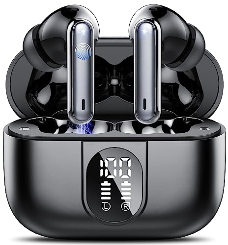 AI Kopfhörer Übersetzer, 3-in-1 Bluetooth 5.3 Echtzeit Sprachübersetzer Kopfhörer mit 164 Sprachen/6 Übersetzungsmodi, 40 Std Übersetzer Ohrhörer mit ENC Mic und App für Lernen/Reisen/Business Schwarz