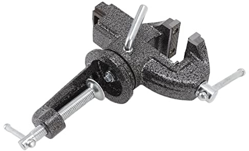 Haofy Étau d'établi Rotatif à 360 Degrés en Acier moulé avec Piste Coulissante en Queue d'aronde, Petit étau de Table pour le Travail du Bois, la Fabrication de Bijoux, la Réparation de Garage