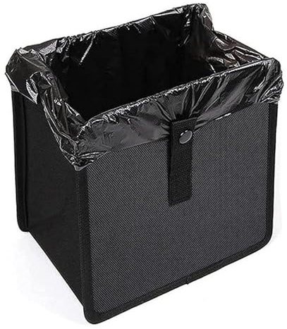 Youngwier Cubo de basura para coche, resistente al agua, plegable, organizador de almacenamiento para bolsas de basura para coche, para accesorios de vehículos, botella de agua interior, camión, sedán
