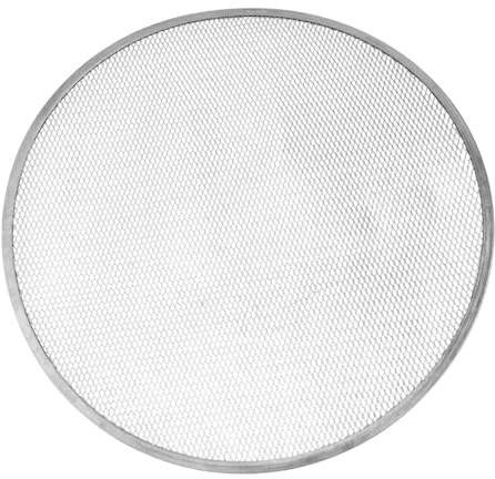 FACAIIO Plaque de cuisson anti-adhésive pour pizza 45,5 cm, 48,5 cm, 50 cm en aluminium pour grille de four en métal pour gâteau, pain, ustensiles de cuisine