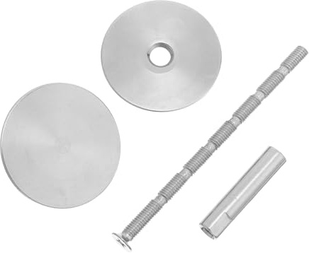 SHINEOFI Stainless Steel Door Hole Cover Plate 40Mm Metal Peephole Lock Hole Filler with Screws and Nuts Door Lock Cover