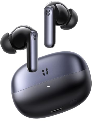 UGREEN EchoBuds Plus Cuffie Bluetooth Wireless Auricolari in-ear Cancellazione Attiva del Rumore Adattiva 55dB Hi Res 50 Ore 6 Microfoni Audio Spaziale BT6.0 IPX5 Compatibili con iPhone Android PC