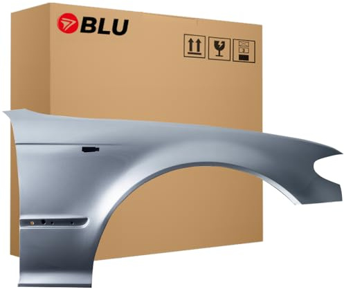 BLU Kotflügel Passend für BMW 3 E46 LIFT A08 Rechts Silber | 2001-2005 | Vorderseite Vorne | Lackiert | Einbaufertig
