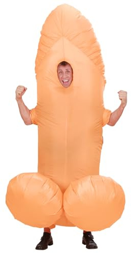 W WIDMANN MILANO Party Fashion - Aufblasbares Kostüm Willy, lustige Verkleidung für Junggesellenabschiede, Karneval