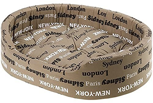 Ferplast Cuccia Letto Cuscino per Cane di taglia media, Divanetto per Cane Gatto, 65 x 46 x 17 cm Lavabile