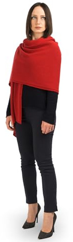 Dalle Piane Cashmere Damen Stola 100% Kaschmir | Hochzeitsschal und Abendstola für Zeremonien und Reisen, 60x205 cm, vier Jahreszeiten, Geschenk für Sie, Made in Italy