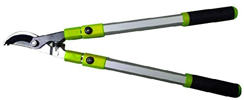 Xclou Bypass-Astschere mit Teleskop-Funktion & Stahl-Klinge antihaftbeschichtet - Baumschere mit Verlängerung & 35 mm Schnittstärke - Astschneider für Bäume in Profi-Qualität 25% Kraftersparnis