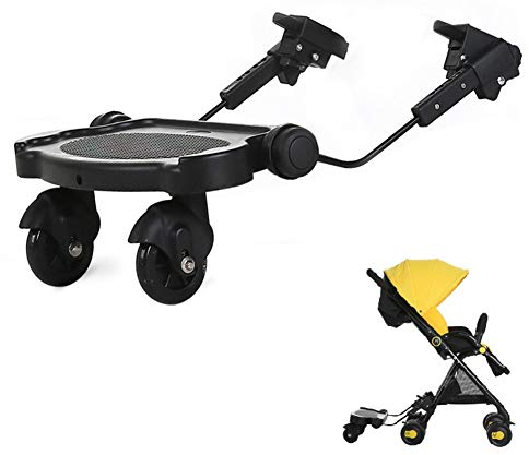 Qazwsx Twins Kinderwagen Stehplatte Reiter Buggy Board Geschwisterbrett Universal Buggy Zubehör Pedal Kinder Artefakt Anhänger (geeignet für 35 cm - 50 cm)
