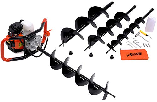 Varan Motors TT-GD520B BENZIN ERDBOHRER 3PS 52CC EU2 + 3 BOHR-SCHNECKEN BOHRER PFAHLBOHRER ERDLOCHBOHRER