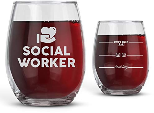 Bad Bananas Regalos para Trabajadores Sociales - Copa de vino sin pie de 620 ml - Don't Even Ask - Regalos de Reconocimiento de Trabajadores Sociales para Mujer - Lcsw Colaborador