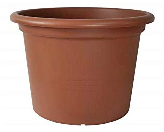 Grand pot de fleurs en terre cuite - Hauteur : 49 cm - Diamètre : 70 cm - Matériau : polypropylène.