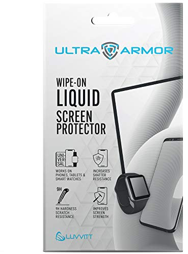 ULTRA ARMOR Liquid Glass Screen Protector for All Smartphones Tablets and Watches Wipe On Nano Protection - Universal
