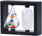Carlo Milano Barometer: 2in1-Galileo-Thermometer & Sturmglas mit elegantem Holzrahmen, schwarz (Thermometer analog, Galileothermometer, Wetterstationen)