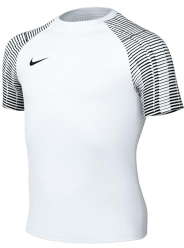 Nike Soccer Jersey Y NK DF Academy JSY SS, White/Black/Black, DH8369-104, XS