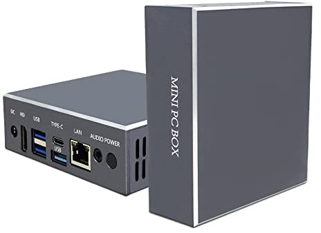 SunKol Mini PC Windows 11 Pro N5095 (hasta 2.9 GHz), Mini Ordenadores 8GB RAM 256GB SSD, Pequeño Ordenador de Sobremesa con USB,RJ45,HDMI,Type-C,WiFi,BT4.2, Soporte 4K, Doble Pantalla, Negocios Hogar