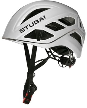 STUBAI Casco da arrampicata ultraleggero Nimbus Plus | bianco 240 g | Casco da alpinismo per uomo e donna | Casco da montagna per arrampicata sportiva, via ferrata, alpinismo, sci alpinismo