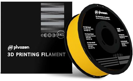 Phrozen High-Speed PLA Filament 1.75mm | 3D Drucker Filament Materialen | Hohe Geschwindigkeit bis zu 600 mm/s | 1KG Spule (2,2 LBS) - Gelb
