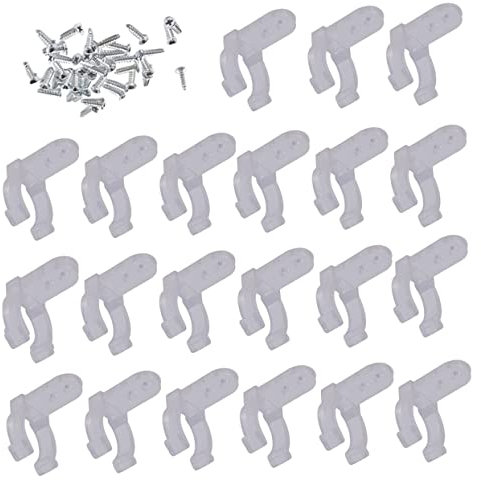 Warmhm 100stücke Seillicht Clips Montageclips Für Leuchten Mit Schrauben Transparent Für Hochzeiten Und Partys Einfache Installation Und Stylisches Design