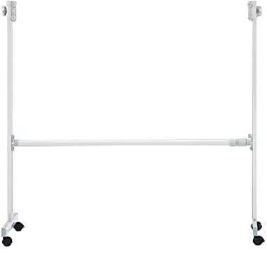 LOOQS Verstellbarer Metallständer im „H“-Stil, nur Ständer, beweglicher, trocken abwischbarer Tafelständer – 360° drehbar für 45 x 60 cm – 80 x 100 cm Whiteboard