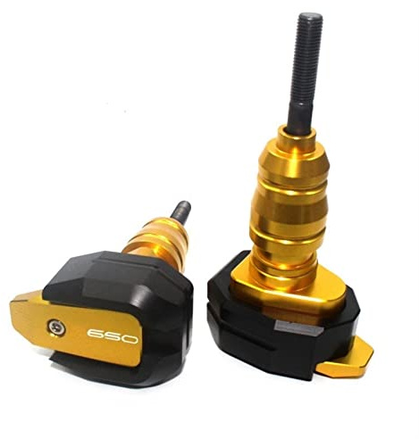 BAYDE Accessoires Anti-Collision Protection Contre Les Chutes pour Kawasaki Z650 Z900 Z900RS Z 650 900 2019 2020 Cadre Curseur Carénage Garde Crash Pad Protecteur (Color : Z650 Gold)