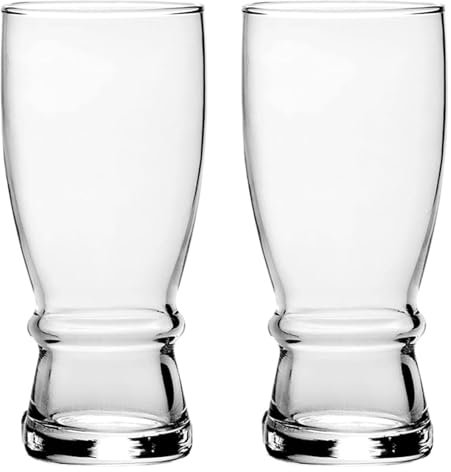 QCKNKMGG Personalised Glass Beer tankard Beer Glasses Glass Beer Mug Multifunctional Cups Personalized Beer Mug Used for Juice Cola Soda and More Set of 2 Beer Stein