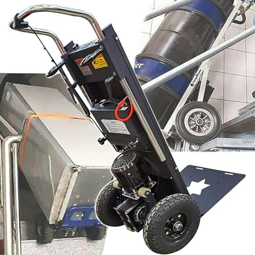Carro eléctrico para subir escaleras Carro eléctrico para subir escaleras, motor sin escobillas/sin mantenimiento + batería extraíble, carro que ahorra mano de obra para subir y bajar escaleras ~/