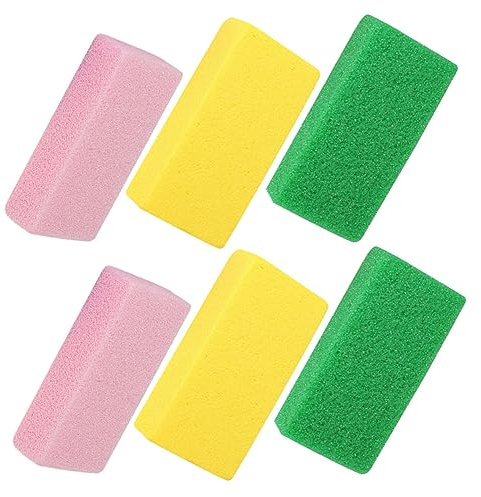 Ipetboom 6 Stück Fußpeeling Feile Fußschaber Aus Pu Schaum Gelb Rosa Grün Professionelle Pediküre Hornhautentferner Für Damen Herren Ältere Menschen Wiederverwendbar Kompakt Für Heim Und Salonpflege