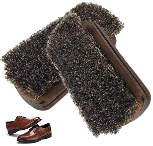 Cepillo para Zapatos de Herradura, Limpieza de Zapatos, Cepillo de cerdas, Piel Delicada, Pincel para Zapatos para un Acabado Liso, Brillo Duradero