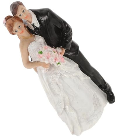 FUTUREORYY Figurines De Mariés Résine Pour Gâteau De Mariage Décoration De Table Romantique Accessoires De Fête Pour Célébrations Et De Mariage