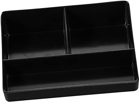 EPIGEIST Organizador de Bolsitas de Café y Té con Compartimentos Soporte Multifuncional para Azúcar y Condimentos Caja Portátil para Cocina y Oficina Color Negro