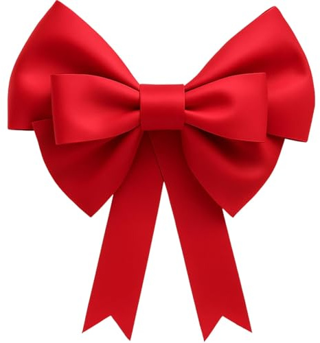 Geschenkschleife Groß, 55-60cm Große Rote Schleife, Große Rote Geschenkschleife, Große Schleife Für DIY Party Dekoration, Hochzeit, Kinderaktivitäten Und Weihnachten, Hochwertige Materialien