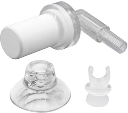 QUXVUIS Brause Aquarium Zubehör Set, Mini Aquarium, Keramik Sauerstoffgras, CO2 Diffusor, Zirkulationssystem, Saugnapf, DIY CO2 Diffusor Zubehör, Klar, NL 200