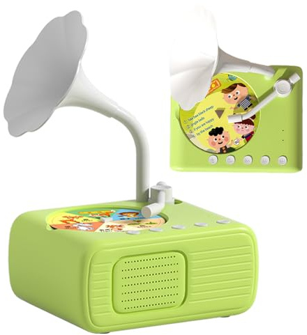 Lettore musicale Story per bambini – Console altoparlante compatta, gadget multimediali dei cartoni animati, macchina audio wireless, possibilità di riproduzione senza schermo | Lettore audio Junior