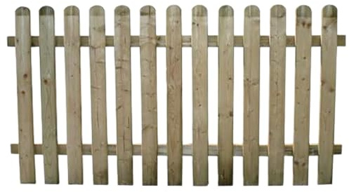 EffeDecor Staccionata in legno per Giardino Cancello Cancelletto Recinzione da Esterno Resistente alle Mufffe con Certificazione PEFC Ideale per Recinto Recinzioni Varie Dimensioni (180x100 cm)