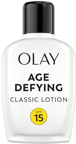 Face Moisturizer by Olay, Age Defying Classic Daily Renewal Lotion, With Sunscreen, Classic,4 oz