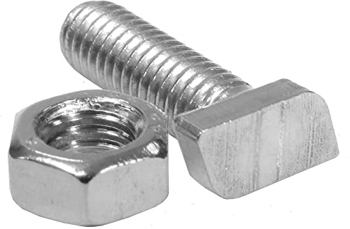 Hammerkopfschrauben + Mutter Gewächshaus (20 Stk.)