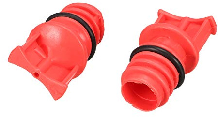 sourcing map Luftkompressor Ersatzteil 18mm Außengewinde Kunststoff Ölschraube Rot 2 Stck | Ölschraube, Kunststoff