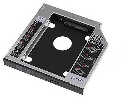 Optical Bay 2nd SATA HDD Hard Drive Caddy CD DVD-ROM for Laptop Notebook 9.5mm - axGear