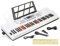 Hricane 61 tasti tastiera pianoforte con microfono adesivo note pianoforte alimentatore leggio tastiera digitale elettronica regalo per principianti ragazzi ragazze amanti