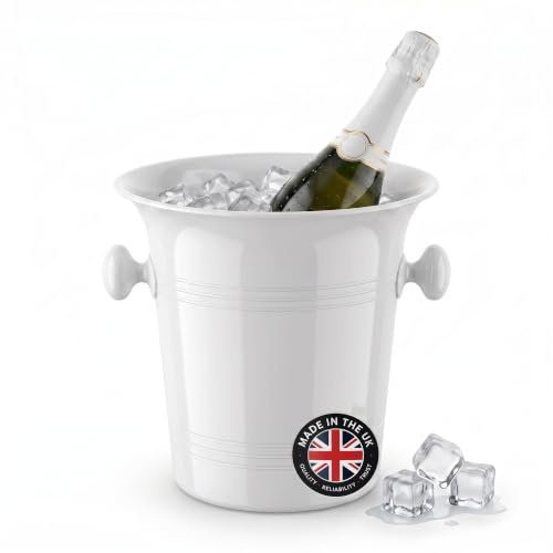Seau à glace pour champagne ou vin - 3,5 l - Blanc