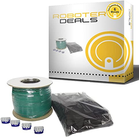 HRobotic Accessoires Installations Kit, Verlege Set für alle Greenworks Optimow (100m Draht, 200x Rasennägel, 4X Verbinder)