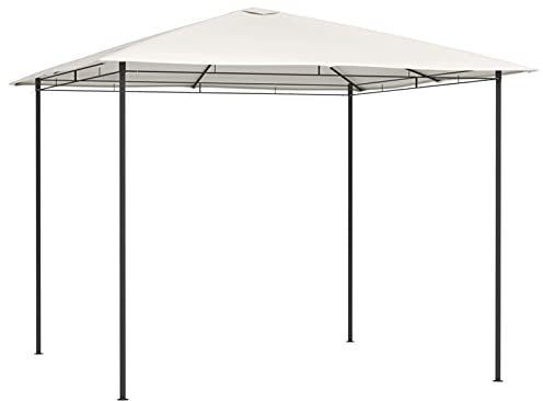 Atlojoys Pavillon, Partyzelt, Gartenpavillon, Zeltgarage, Bierzelt, Weidezelt, Carport, Lagerzelt Winterfest, Garagenzelt, 3x3x2,6 m Creme 160 g/m²